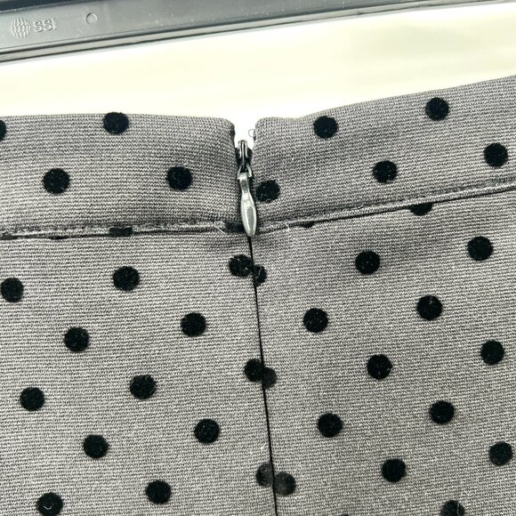 NEW LOFT mini pencil skirt stretch polka dot classic career business casual 6 - Picture 6 of 9